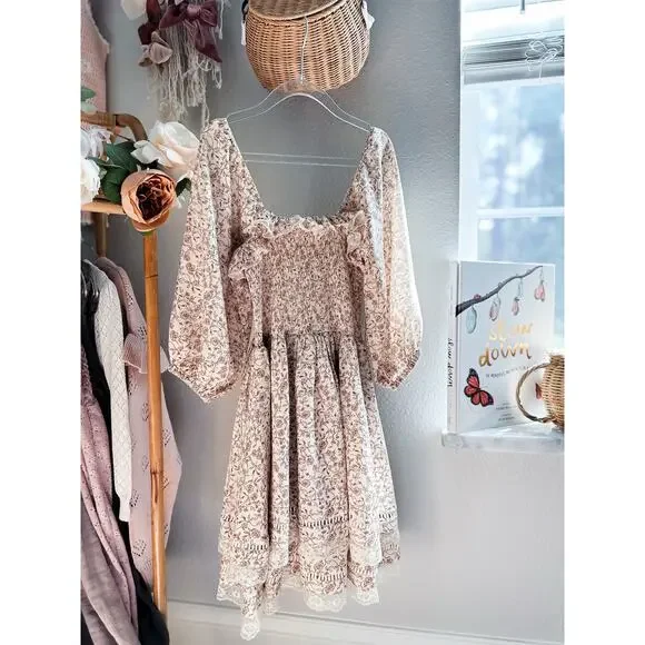 Noralee Golden Hour Wildflowers & Heirloom Meadowlight smocked floral dress 10